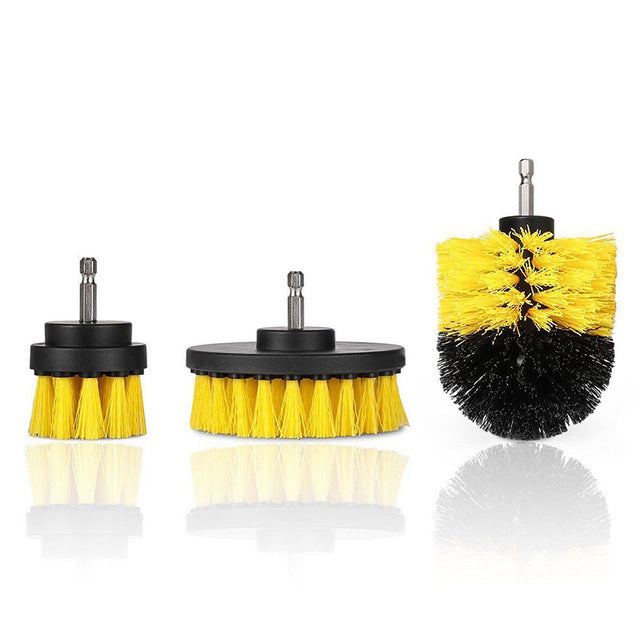 3 pcs Power Scrubber Brush Set for Bathroom | Drill Scrubber Brush for Cleaning Cordless Drill Attachment