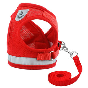 Cat Harness and Leash Set Reflective Kitten Puppy Dogs