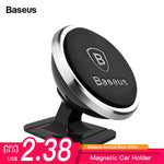 Baseus Magnetic Car Phone Holder For iPhone XS X Samsung Magnet Mount Car Holder For Phone in Car Cell Mobile Phone Holder Stand